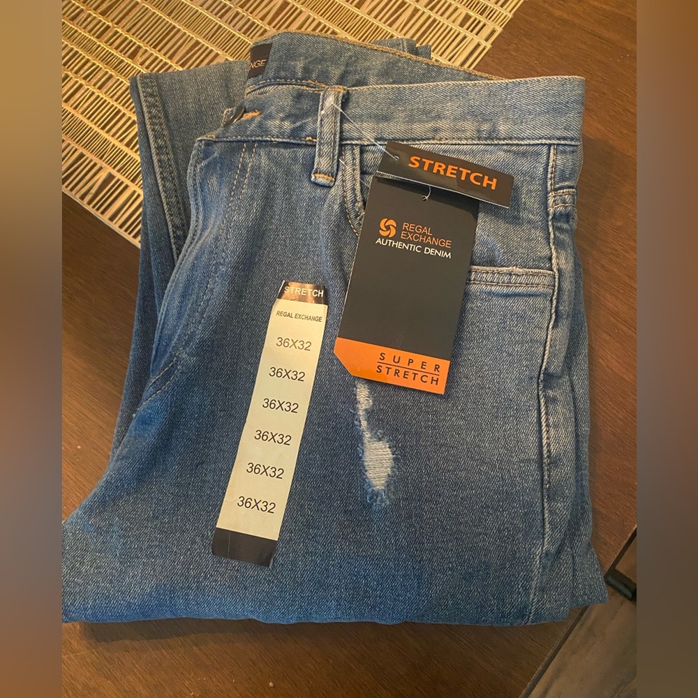 Men’s NWT Regal Exchange super stretch Jeans! Size-36w x 32L